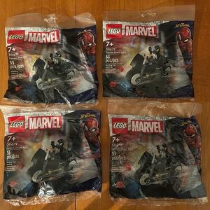 LEGOS Marvel Super Heroes /Venom Street Bike Bundle 4 packs